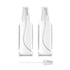 ZEROFIRE 2 Pack Spray Bottles - 2oz Clear Plastic Empty Refillable Mini Spritzer for Travel, Skin Care