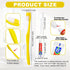 30pcs Disposable Toothbrushes with Toothpaste and Floss, Yellow Bulk Kit for Homeless, Airbnb, Hotel, and Guest Use