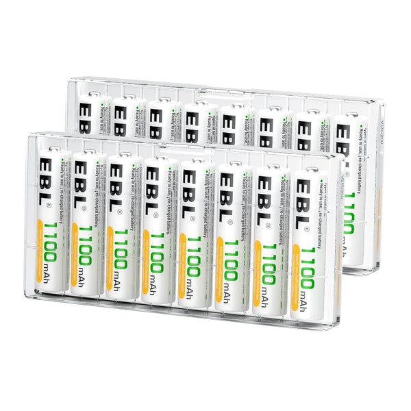 EBL Rechargeable AAA Batteries Ready2Charge 1100mAh, 16 Counts