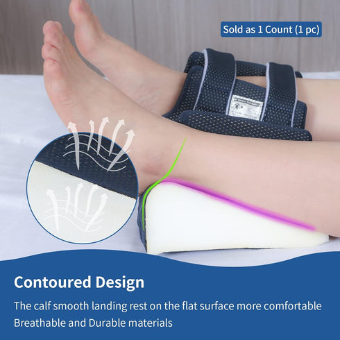 3D Heel Protectors Bed Sore Pillow Cushion for Pressure Sores, Foot Pillows Support Boot for Bedridden Patients, Ankle