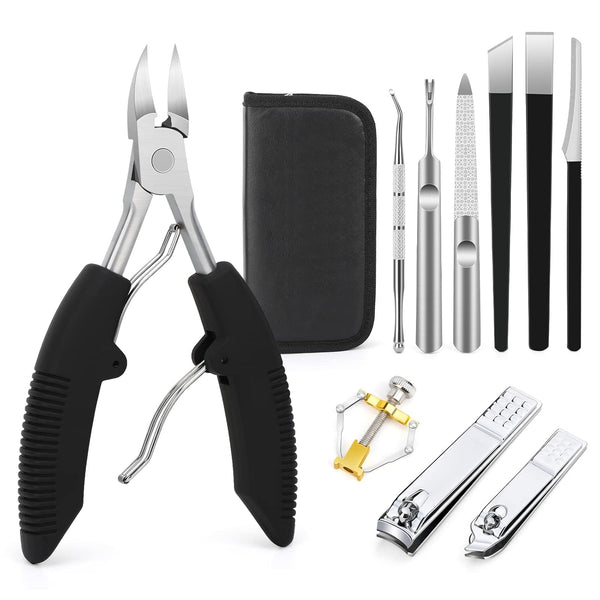 Segbeauty 10pcs Ingrown Toenail Removal Kit, Professional Manicure Pedicure Tool Set