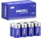 C Batteries 8 Pack, 1.5V Alkaline High Performance C Cell Battery with 10-Year Shelf Life for Flashlights, Remotes,