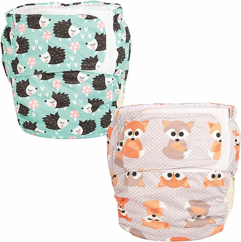 ReUseLife 2 Pieces Adjustable Washable Reusable Cloth Incontinence Underwears for Women and Men,Adult
