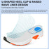 8 Pack Gel Heel Cushions - Heel Inserts for Pain Relief, Gel Cups for Plantar Fasciitis & Sore Heels