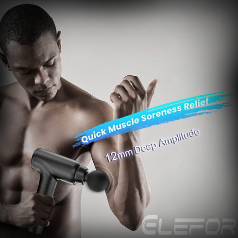Massage Gun Deep Tissue Percussion Massager for Athletes, Muscle Pain Relief with 10 Massage Heads & 20 Speeds