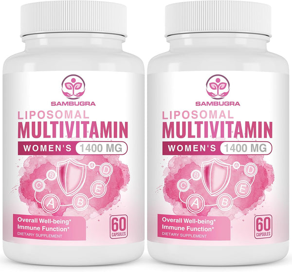 Liposomal Multivitamin for Women - 1400MG Daily Multi Vitamins with Iron, 120 Vegan Capsules