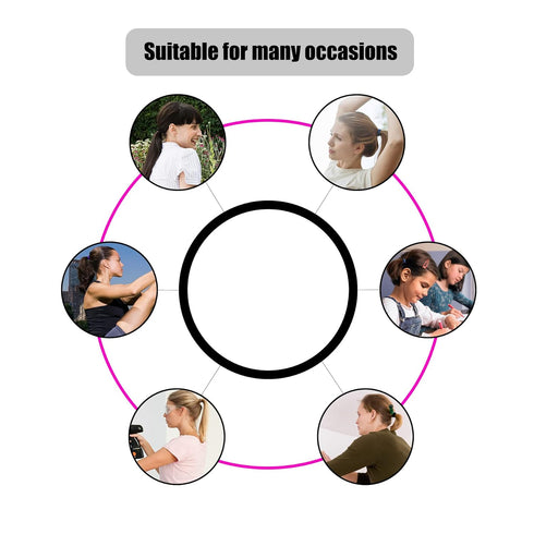 Thick Hair Ties No Damage, 120 Pcs Elastics for Ponytail Holders for Women, Men & Girls, Hair Accessories (4mm)