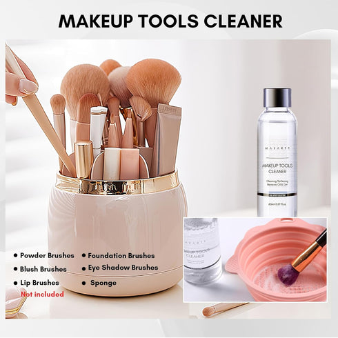 Makartt Makeup Brush Cleaner, Deep Cleaning Solution for Brushes, Sponges, Hypoallergenic, 2.02 fl oz