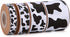 4 Rolls Cow Print Grosgrain Ribbon, 20 Yards Animal Print Ribbons for DIY Crafts, Gift Wrapping, Decoration
