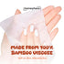 HomeyHero 30 16 Packs 128, 100% (Sunset Travel Baby Wipes - Moist Up To Days Resealable of Bamboo, Hypoallergenic