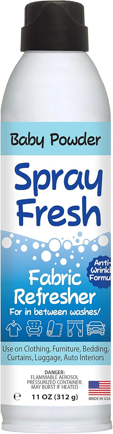 Home First Spray Fresh Fabric Refresher - Deodorizer & Freshener for Clothing, Bedding, Luggage,