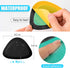 4 Pair Leather Heel Pads, Heel Grips Liner Cushions for Pain Relief, Inserts for Loose Shoes (Black)
