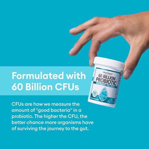 Physician's Choice Probiotics 60 Billion CFU with Organic Prebiotics, 30ct for Digestive & Immune Health