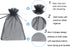 Wudygirl 100pcs Black Transparent Drawstring Organza Bags 5 x 7 Inch for Jewelry, Lipstick, Favors
