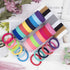 XIMA 60pcs No Crease Nylon Elastic Hair Ties Bands - Large Stretch Ponytail Holders in Black (HT007-20)