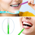 50 Pieces Interdental Brush Toothpick Dental Flossing Head Oral Hygiene Tool (Light Blue, Purple, Yellow, Gray, Light