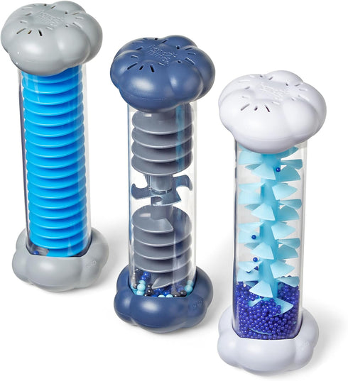 hand2mind Calming Sounds Sensory Tubes, Rain Sound Fidget Tubes, Rain Stick Instrument, Toddler Sensory Toys, Calm Down