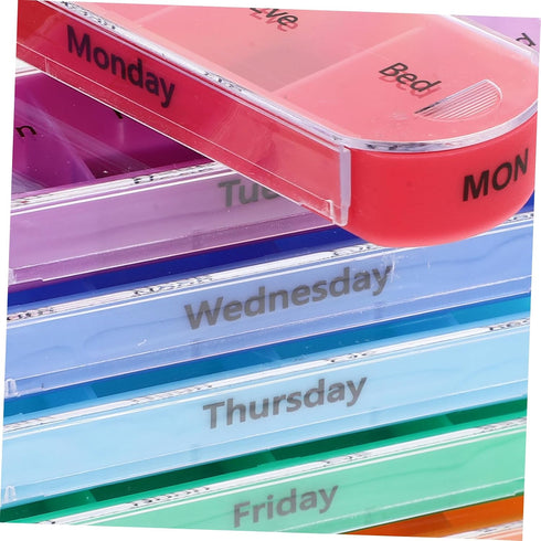 NOLITOY Day Portable Medicine Case Pill Organizer Bag for Travel Compact Medicine Holder Reusable Pill Cases