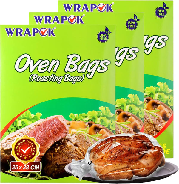 Oven Cooking Bags Small Size, Roasting Baking Bag for Meats, Ham, Ribs, Poultry, Seafood, 10 x 15 Inch - 24 Bags Total