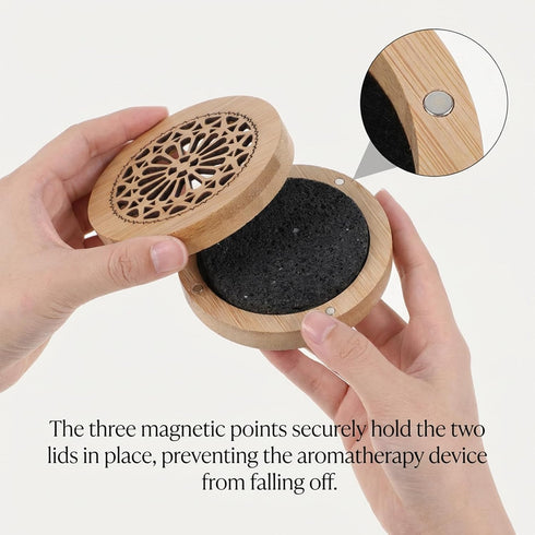 Xelsluthe Set Passive Essential Oil Diffuser Stone, Small Lava Rock Diffuser Aromatherapy Stone for Desk Office Home