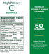 Nature's Bounty High Potency Vitamin C Gummies, Immune Support Supplement, 700mg, Orange Flavor, 60 Count