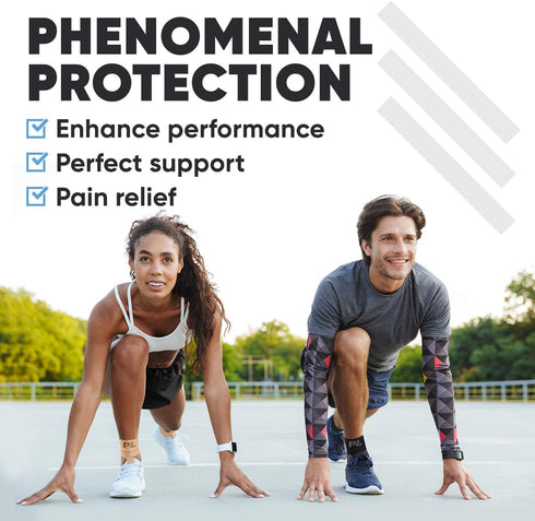 POWERLIX Plantar Fasciitis Socks - Compression Socks for Neuropathy, Ankle Brace Support for Pain Relief