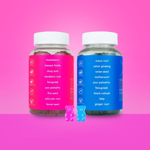 Gummies Pack Gummy 2-Pack (120 Gummies) Curvy Body Bears CBB Womens Multivitamin Top & Peach Support Combo | Herbal