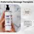 Lavender Massage Lotion Body Moisturizer with Organic Shea Butter & Grapeseed Oil, Vegan, Ideal for Massage Therapy