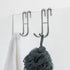 Simtive 14-Inch Shower Squeegee Set, Includes Hook and Adhesive Hook for Shower Doors, Mirror, Window, Silver