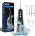 Water Dental Flosser Portable Teeth Cleaner - 9 Modes, 300ml Cordless Oral Irrigator, Rechargeable IPX7 Waterproof for