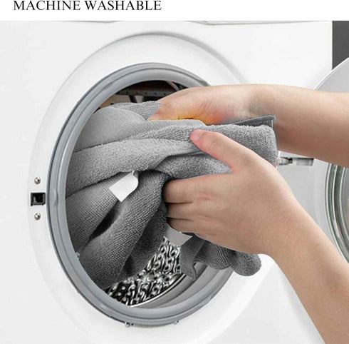 Microfiber Cleaning Cloth - Cleaning Rag for Kitchen and Cars (24, Gray)