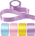 Giegxin 40 Yard Bulk Gift Satin Ribbon Rolls, Colorful Solid Fabric Ribbon for Wrapping, Bouquet, Hair Bow, Wedding