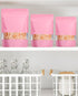 100 Pack Smell Proof Bags, 5.9"x8.6" Resealable Bags with Matte Window for Packaging (Pink)