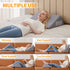 Knee Wedge Pillow, 8" Memory Foam Wedge Pillow for Knee Pain Relief, Back Sleeping, Sciatica Support