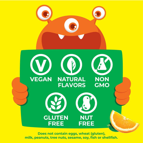 Kids Vitamin D 1000 IU Chewable Tablets, 120 Chewables - Tasty Natural Orange Flavor, Vegan & Gluten Free