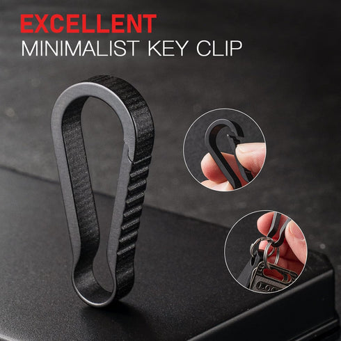 Titanium Keychain Pill Holder with Clip - Essential Health Accessory