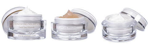 VIVO Skin Care Products from Per Lei - Dead Sea Day Cream, Night Cream & Facial Peeling Set of 3 - 1.67 Fl. Oz.