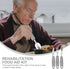 3Pcs Adaptive Utensils Set for Elderly: Weighted & Handicapped, Easy Grip Stainless Steel