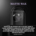 MATTE WAX (4oz) - Firm Hold - Matte Finish - Premium Water Based All-Day Hold Hair Styling Pomade – Flake-Free Styling Wax for All Hair Types