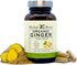 Herbal Roots Ginger Supplement | Organic Ginger Root Capsules | 1,200 mg Pure Ginger Powder per Serving, 60 Vegan