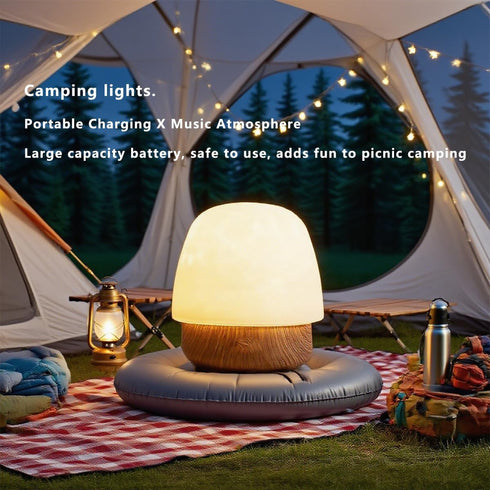 Thryonaxus 4 16-Color Dimming Night Light & Bluetooth Noise Machine with Ocean Wave Projector, Speaker, Lampshade