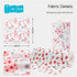kinganrun 20 25x25cm Christmas Print Tear-Off Dish Cloths Thick Microfiber Sheets Roll