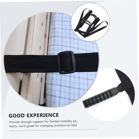 Ladder Assist Handle Strap for Elderly Disabled Multi Purpose Bed Pull Up Device with Grip Handles for Seniors Patients