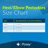 TIDI 6224L Posey Heel and Elbow Protectors with Foam Pads, Large, One Pair
