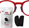 Setex Gecko Grip 1mm Anti Slip Eyeglass Nose Pads, 5 Black Pairs, USA Made, 2500 Microstructured Fibers per Pad