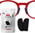 Setex Gecko Grip 1mm Anti Slip Eyeglass Nose Pads, 5 Black Pairs, USA Made, 2500 Microstructured Fibers per Pad