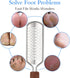 Professional Pedicure Foot File, Colossal Stainless Steel Detachable Foot Scrubber for Wet and Dry Feet