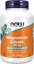 NOW Supplements Magnesium Citrate 200 mg, 100 Tablets, Enzyme Function*, Nervous System Support*
