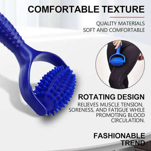 LCJAOF Massage Balls Roller with Handle - Self-Massage Roller Massage Tool for Muscle Relief Body Relaxation Fascia