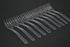 LORESO Clear Mini Plastic Forks - Tasting Mini Forks 100CT, 3.8 Inches, BPA Free, Reusable for Fruit and Dessert